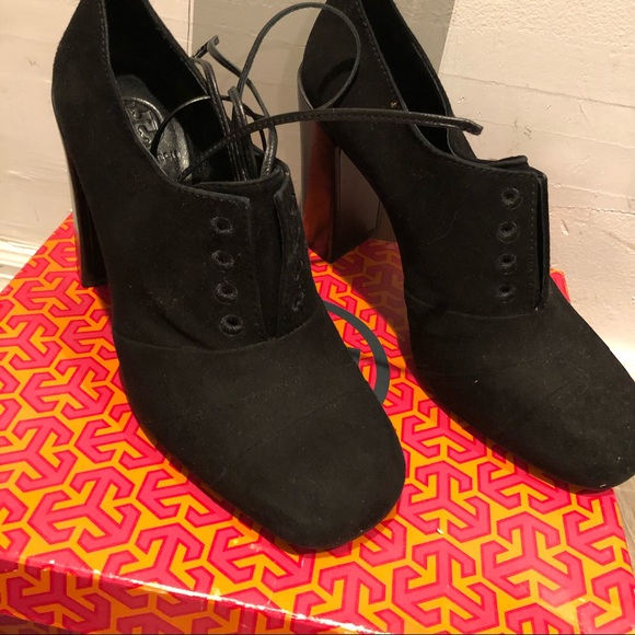 Tory Burch Stella Solid Oxford Leather Suade - Picture 4 of 10